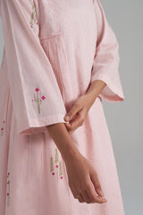Rose Pink Mul-Mul Co-ord Set