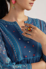 Dark Denim Mul Cotton Co-ord Set