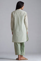 Granite Green Mini-Check Woven Co-ord Set