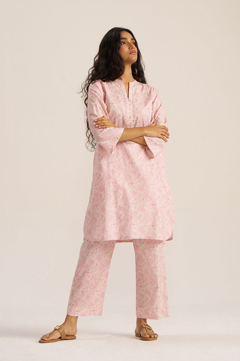 Pink and Ivory Pure Cotton Loungewear