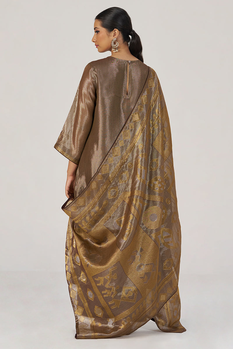 Glittered Chocolate Fudge Kurta Set