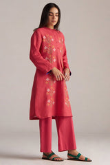 Claret Red Linen Co-ord Set