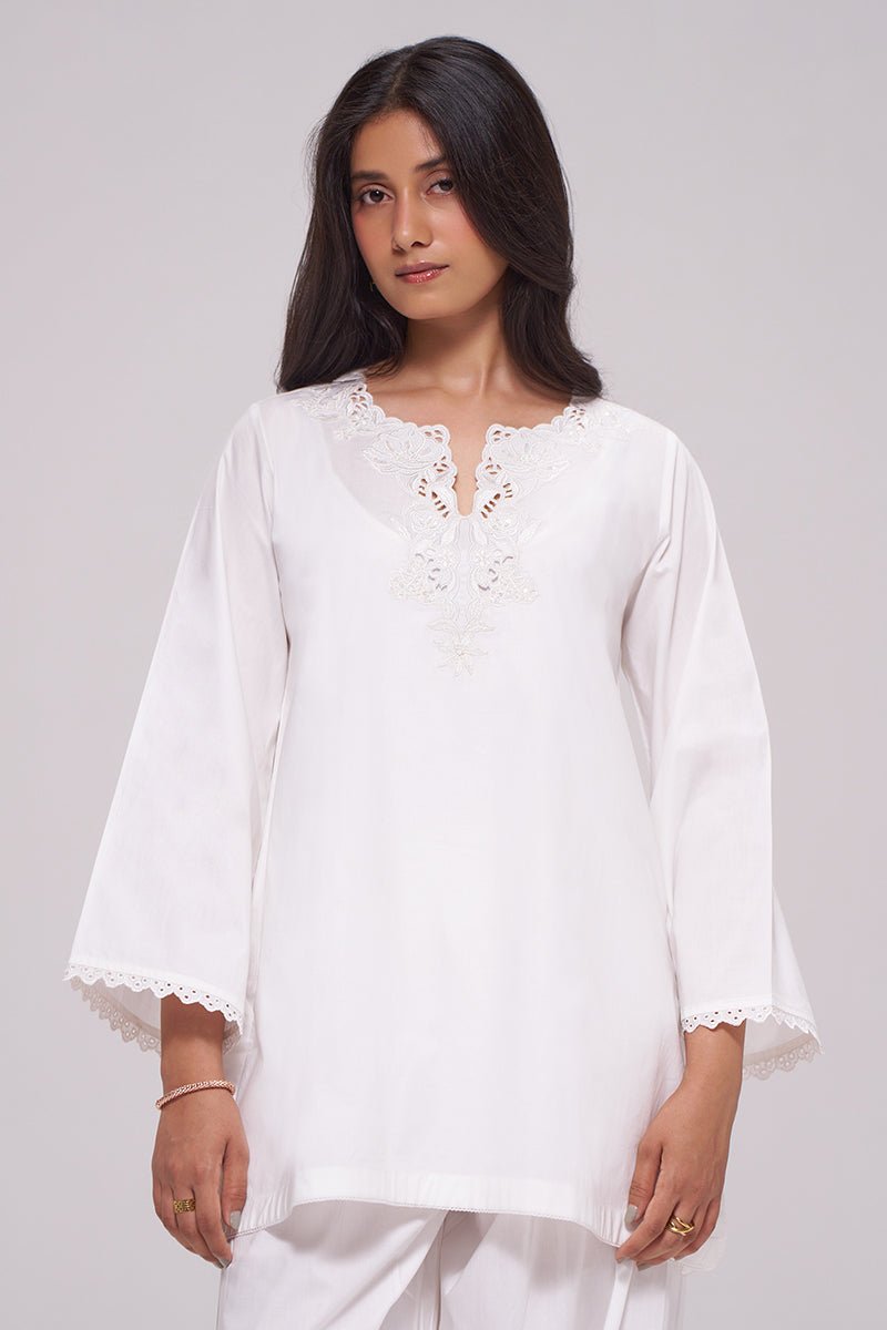 White Cotton Co-ord Set