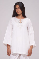White Cotton Co-ord Set