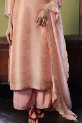 Apricot Blush Woven Salwar Suit