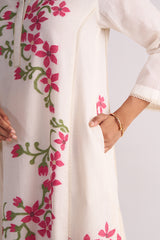 Ivory Woven Pure Cotton Co-ord Set