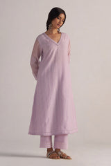 Winsome Orchid Pure Chanderi Co-ord Set