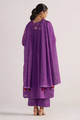 Purple Magic Mul-Mul Kurta Set