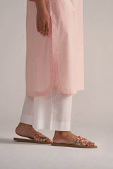 leg view Soft Lotus Pink Cotton Co-ord Set