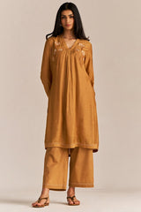 Cinnamon Embroidered Co-ord Set
