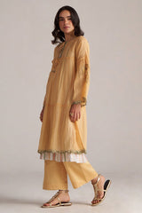 Apricot Cream Kota Silk Co-ord Set