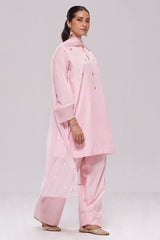 Dreamy Pink Mul-Chanderi Kurta Set