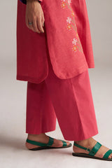 Claret Red Linen Co-ord Set