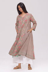 Basil Green and Pink Cotton Co-ord Set