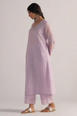 Winsome Orchid Pure Chanderi Co-ord Set