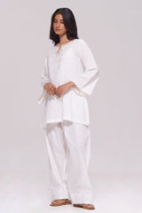 White Cotton Co-ord Set