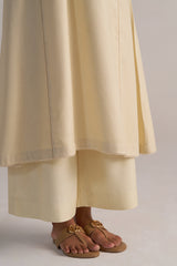 Cloud Cream Pashmina Kurta Set