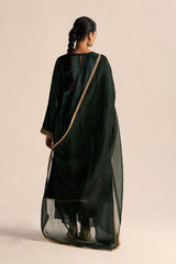 Ponderosa Pine Velvet Festive Kurta Set