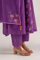 Purple Magic Mul-Mul Kurta Set