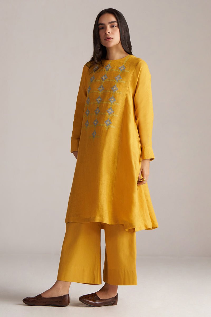 Yolk Yellow Linen Co-ord Set