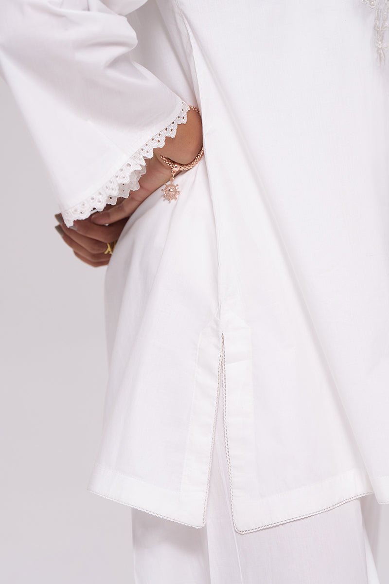 White Cotton Co-ord Set