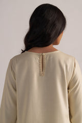 Cloud Cream Pashmina Kurta Set