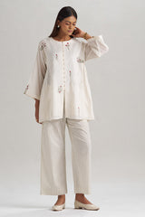 Ivory Mul-Mul Co-ord Set