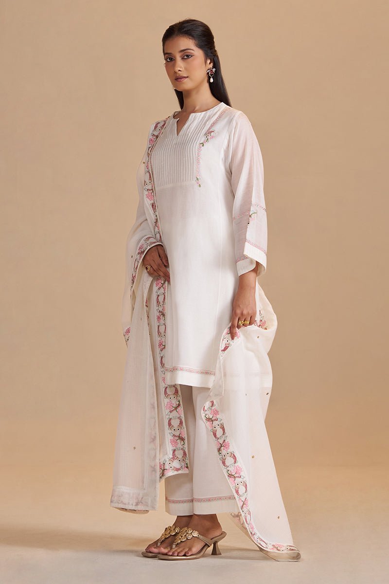 Ivory Festive Kurta Set - Ganga Fashions