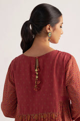 Brick Red Mul Cotton Co-ord Set