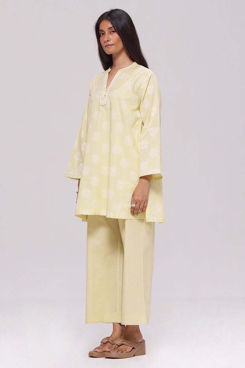 Butter Yellow Cotton Co-ord Set