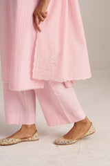 Baby Pink Woven Salwar kameez