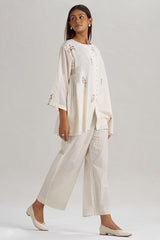 Ivory Mul-Mul Co-ord Set