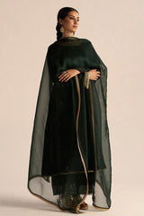 Ponderosa Pine Velvet Festive Kurta Set