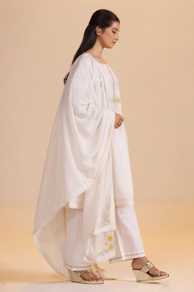 Gardenia Chanderi Festive Kurta Set - Ganga Fashions