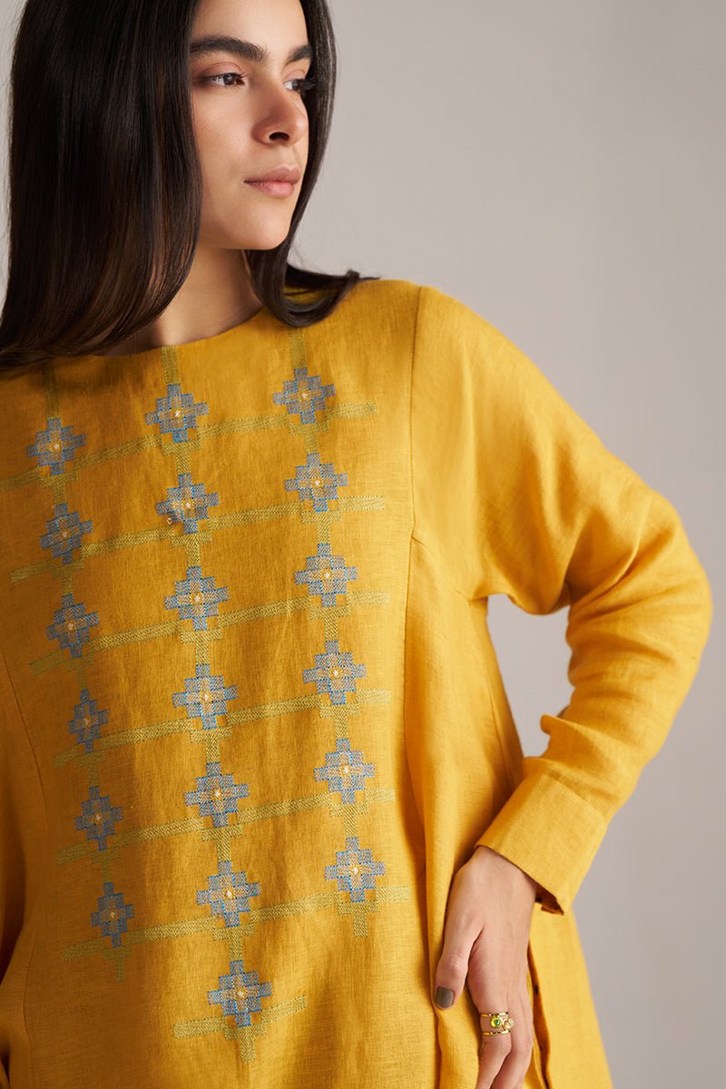 Yolk Yellow Linen Co-ord Set