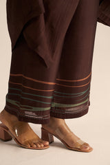 Buy Dark Chocolate Silk Co-Ord Set for Women