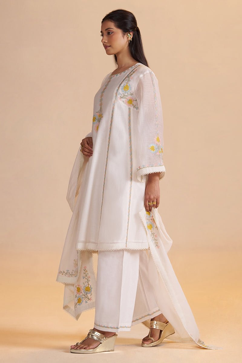 Gardenia Chanderi Festive Kurta Set - Ganga Fashions