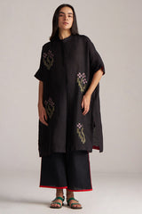 Black Linen Co-ord Set