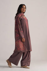 Plum Truffle Pashmina Kurta Set