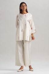 Ivory Mul-Mul Co-ord Set