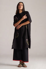 Black Linen Co-ord Set