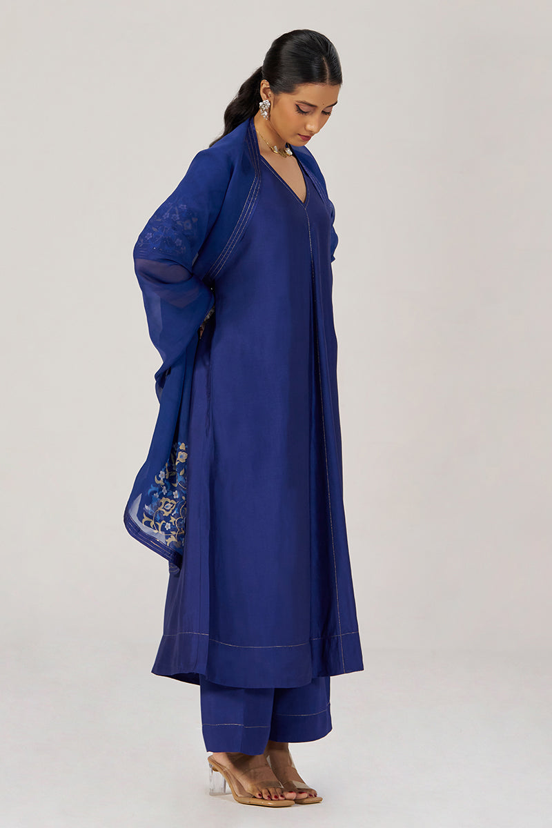 Royal Blue Festive Kurta Set