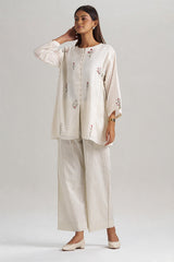 Ivory Mul-Mul Co-ord Set