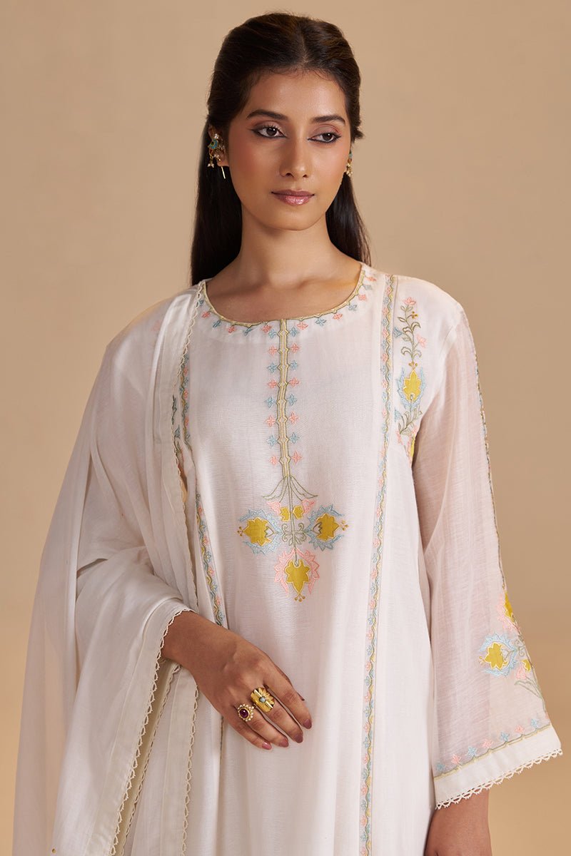 Gardenia Chanderi Festive Kurta Set - Ganga Fashions