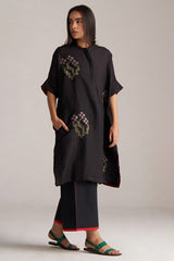 Black Linen Co-ord Set