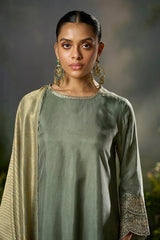 Laurel Oak Silk Festive Kurta Set