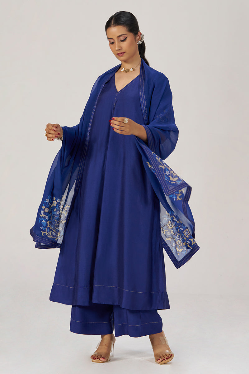 Royal Blue Festive Kurta Set