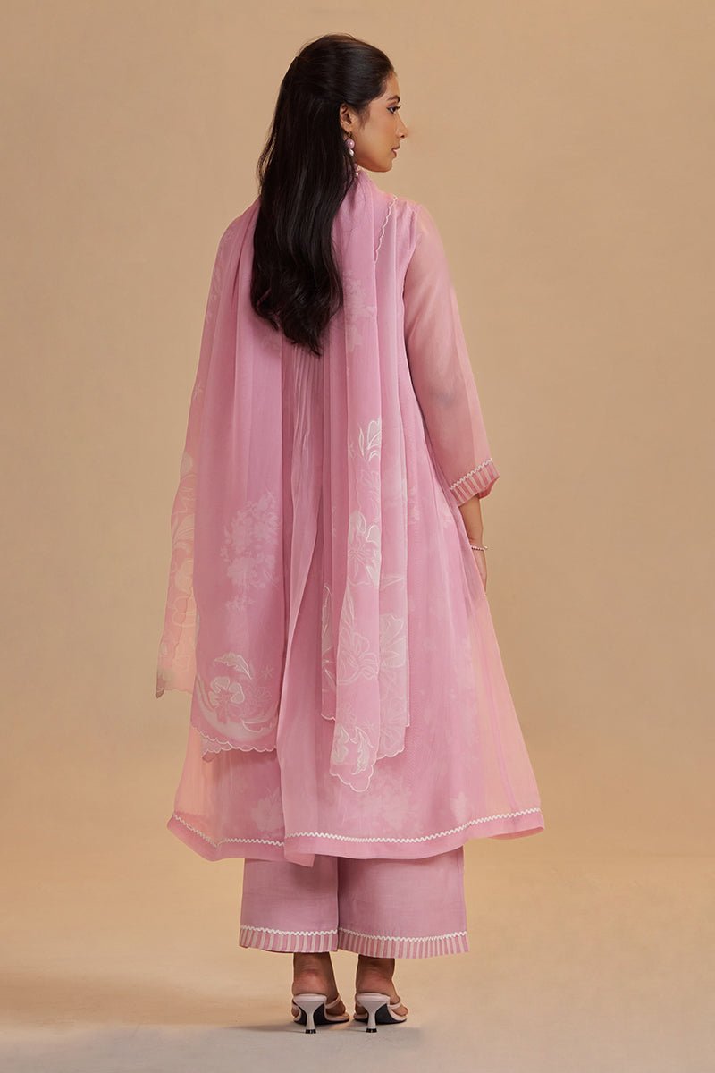 Fairy Tale Lilac Semi Festive Kurta Set - Ganga Fashions