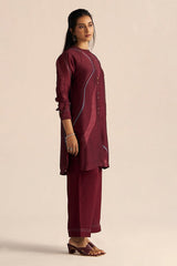 Buy Cordovan Silk Co-Ord Set for Women