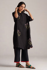 Black Linen Co-ord Set